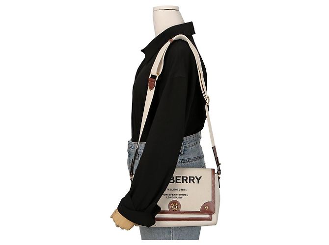 Burberry Bolsa transversal Hosperi Note Marrom - vista 14