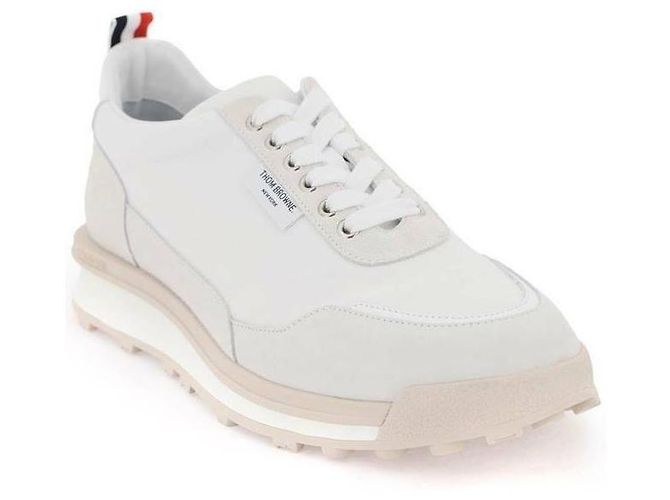 Thom Browne Tech Runner Suede Sneakers - view 7