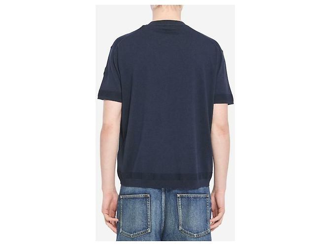 Moncler Seiden-Baumwoll-Strick-T-Shirt Mehrfarben - Ansicht 5