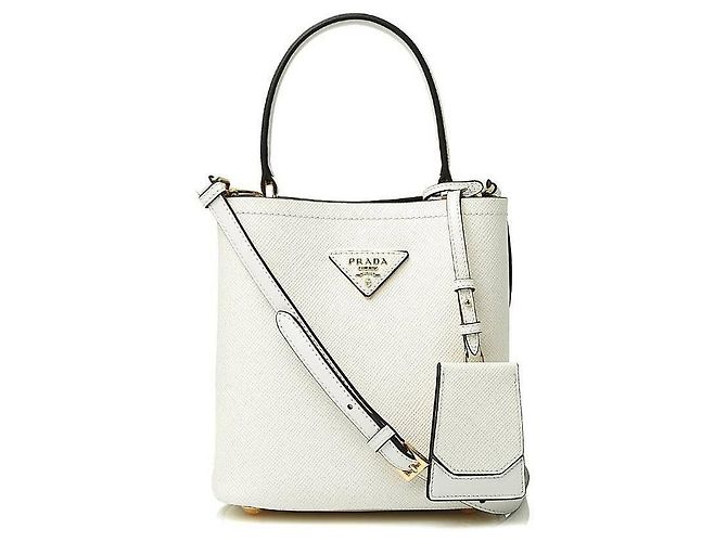 Prada Borsa Pannier Saffiano OOO Multicolore - vista 4
