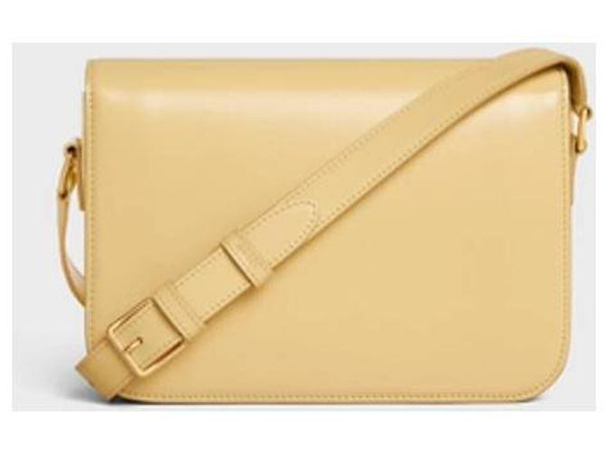 Céline Borsa CLASSIQUE TRIOMPHE in vitello lucido Giallo - vista 6