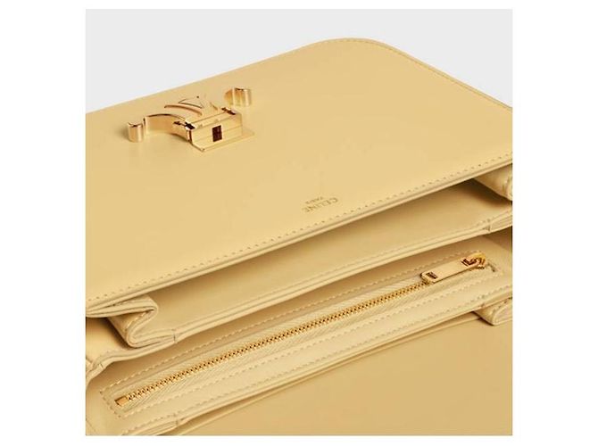 Céline Borsa CLASSIQUE TRIOMPHE in vitello lucido Giallo - vista 7