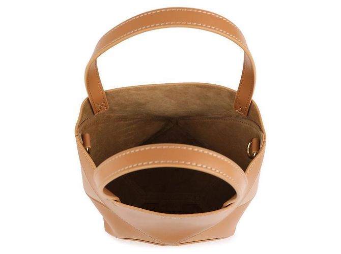 Loewe Mini Borsa Tote Pieghevole Puzzle Marrone - vista 7