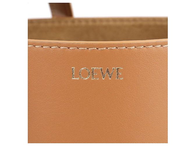 Loewe Mini Borsa Tote Pieghevole Puzzle Marrone - vista 9