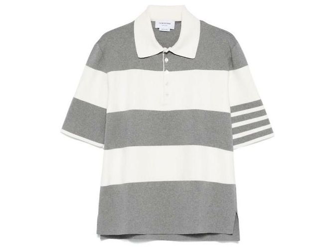 Thom Browne Rugby-Polo mit Streifen Mehrfarben - Ansicht 4