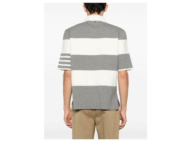 Thom Browne Rugby-Polo mit Streifen Mehrfarben - Ansicht 6