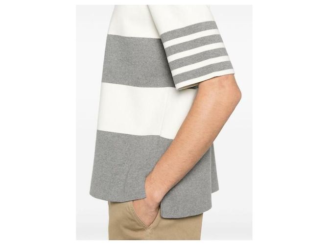Thom Browne Rugby-Polo mit Streifen Mehrfarben - Ansicht 7