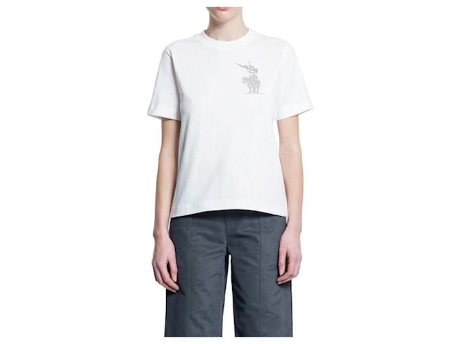 Burberry Baumwoll-T-Shirt Weiß - Ansicht 4