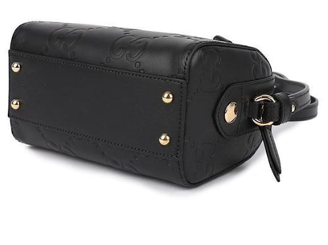 Gucci Borsa Mini Handle GG Nero - vista 6