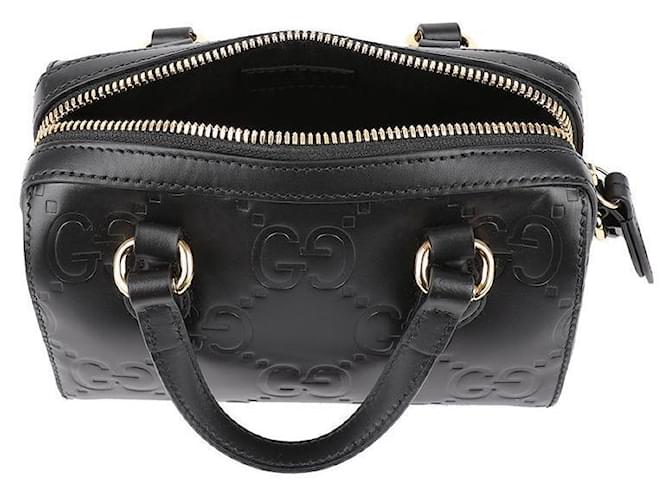 Gucci Borsa Mini Handle GG Nero - vista 7