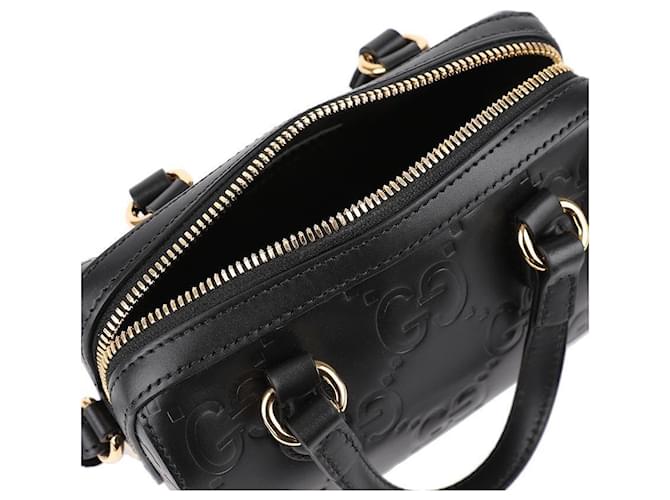 Gucci Borsa Mini Handle GG Nero - vista 8