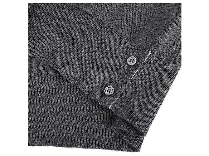 Thom Browne Cardigan de algodão com ajuste relaxado e decote em V Marrom - vista 10