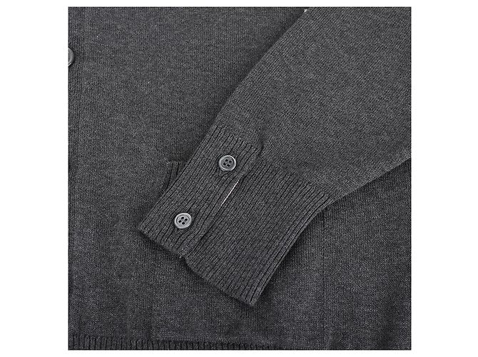 Thom Browne Cardigan de algodão com ajuste relaxado e decote em V Marrom - vista 8