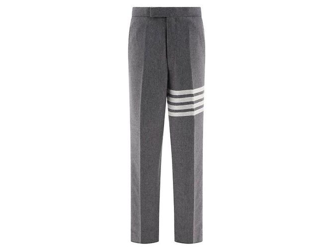 Thom Browne Flannel Low Rise Backstrap Pants - view 4