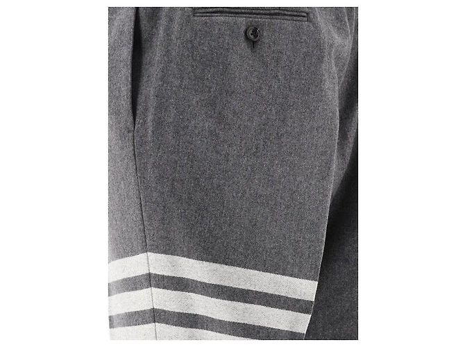 Thom Browne Flannel Low Rise Backstrap Pants - view 7