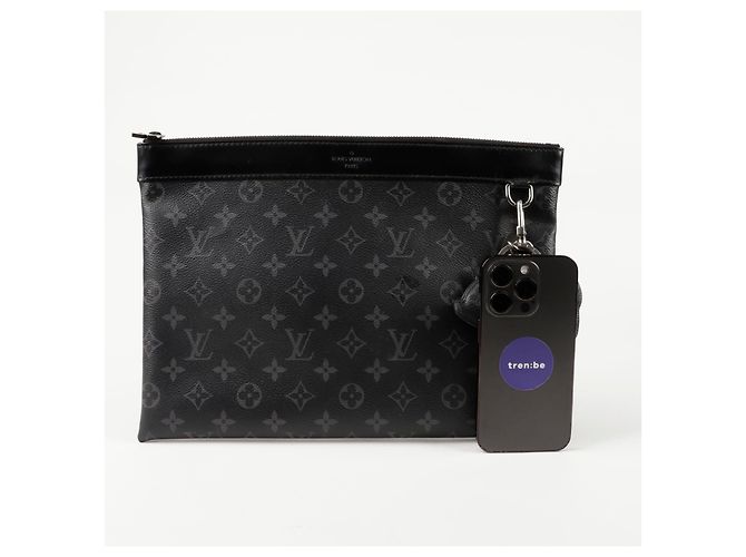 Louis Vuitton Pochette Apollo Clutch Schwarz - Ansicht 11