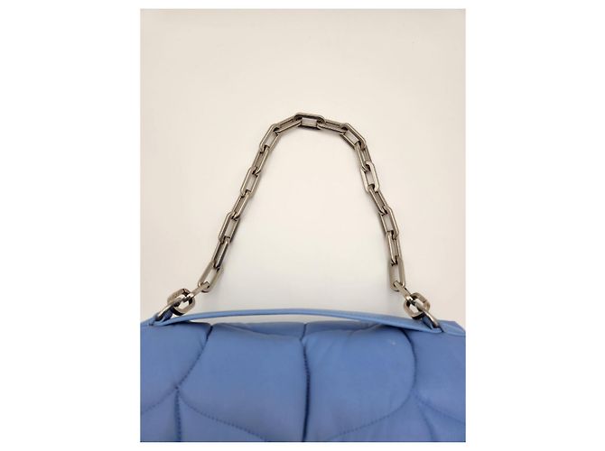 Mulberry Borsa a Spalla Nappa Softy Chain Cielo Blu - vista 12