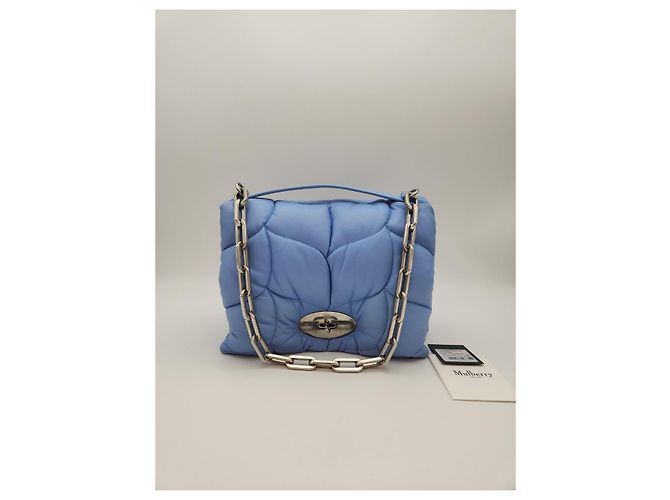 Mulberry Borsa a Spalla Nappa Softy Chain Cielo Blu - vista 5