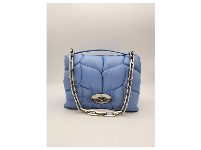 Mulberry Borsa a Spalla Nappa Softy Chain Cielo Blu - vista 6