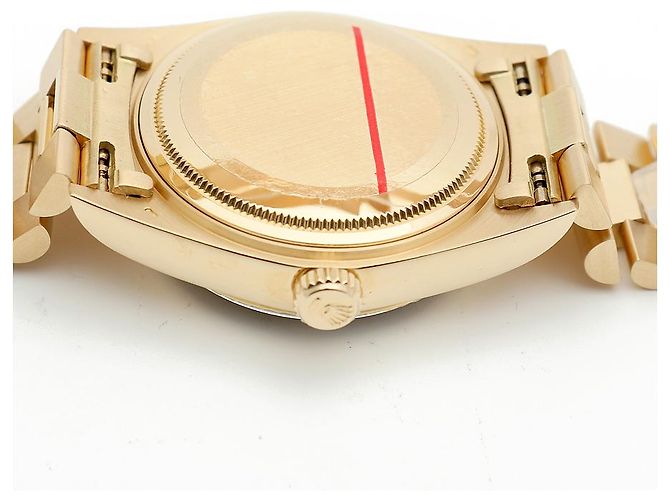 Rolex Orologio da uomo Day-Date con quadrante romano in oro champagne opaco D'oro - vista 13