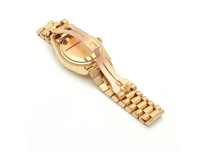 Rolex Orologio da uomo Day-Date con quadrante romano in oro champagne opaco D'oro - vista 15