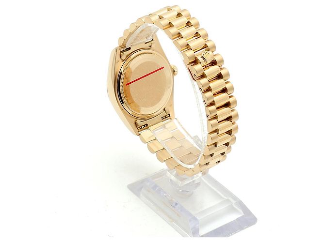 Rolex Orologio da uomo Day-Date con quadrante romano in oro champagne opaco D'oro - vista 5