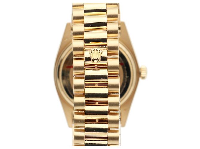 Rolex Orologio da uomo Day-Date con quadrante romano in oro champagne opaco D'oro - vista 7