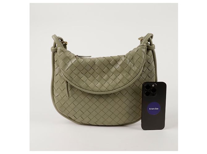 Bottega Veneta Borsa a Spalla Gemelli Media Marrone - vista 8
