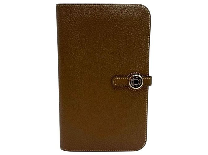 Hermès Cartera larga para mujer Dogon Etrusca Castaño - vista 2