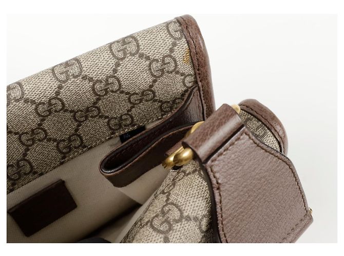 Gucci Borsa a tracolla piccola Neo Marrone - vista 11
