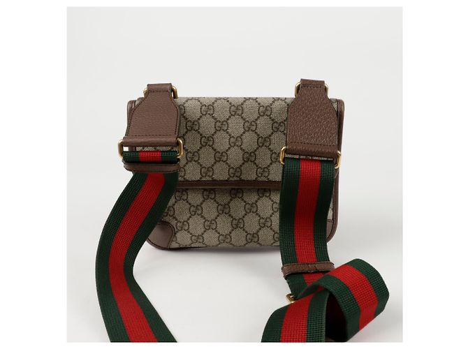 Gucci Borsa a tracolla piccola Neo Marrone - vista 3