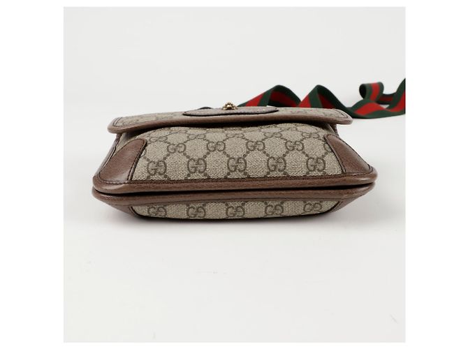 Gucci Borsa a tracolla piccola Neo Marrone - vista 6