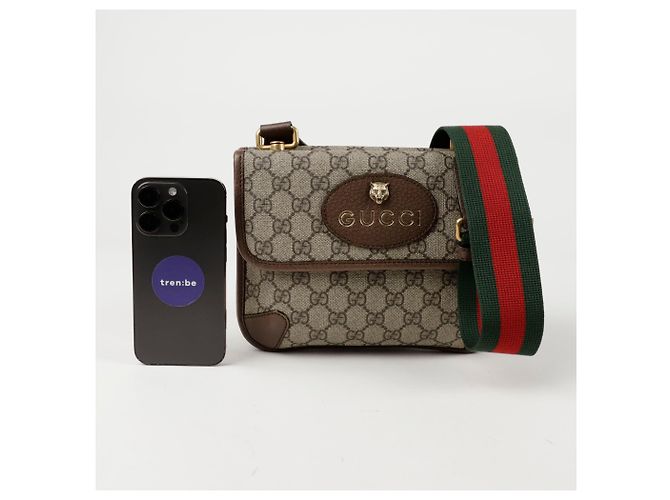 Gucci Borsa a tracolla piccola Neo Marrone - vista 8