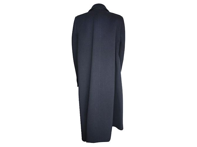 Bottega Veneta Cappotto in lana e cashmere blu notte - vista 2