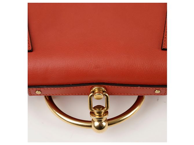 Chloé Borsa a Spalla Tote Piccola Nile Arancione - vista 13