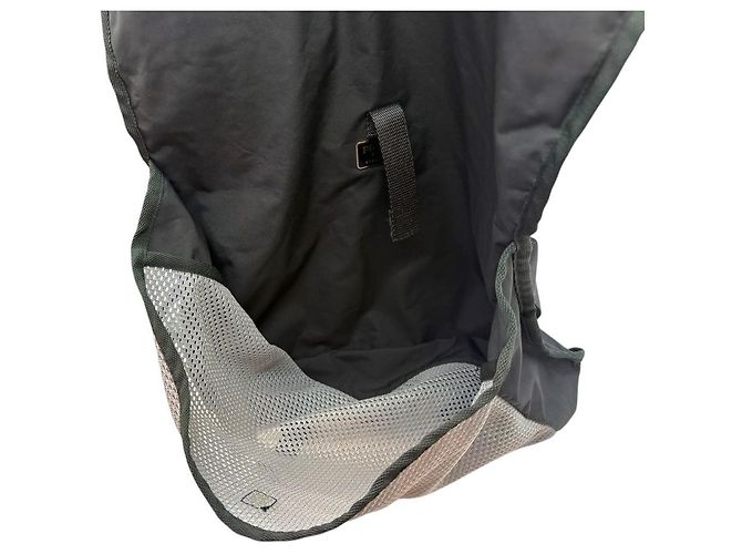 Prada Borsa a tracolla in nylon mesh sportivo con tasca Nero - vista 7