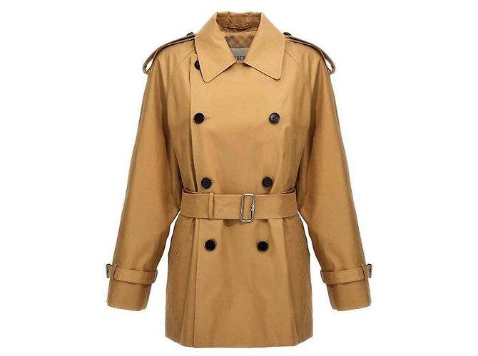 Burberry Giacca Trench in Cotone Multicolore - vista 5