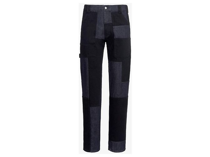 Alexander Mcqueen Jeans da lavoro in patchwork Multicolore - vista 4