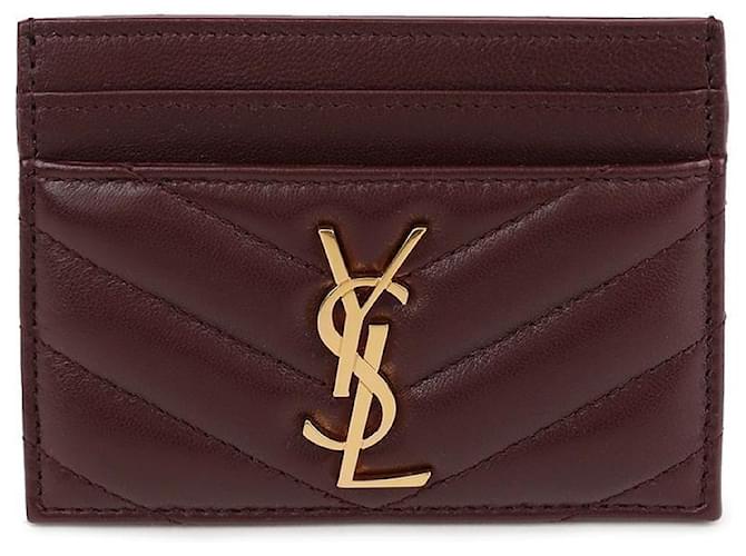 Saint Laurent Kartenhalter Cassandra Rot - Ansicht 3
