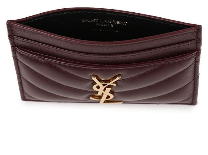 Saint Laurent Kartenhalter Cassandra Rot - Ansicht 7
