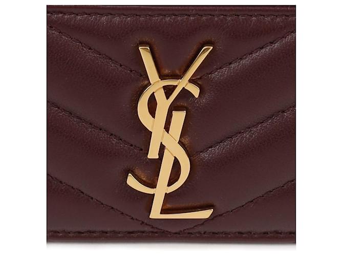 Saint Laurent Kartenhalter Cassandra Rot - Ansicht 9