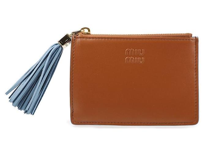 Miu Miu Lederkartenetui Braun - Ansicht 3