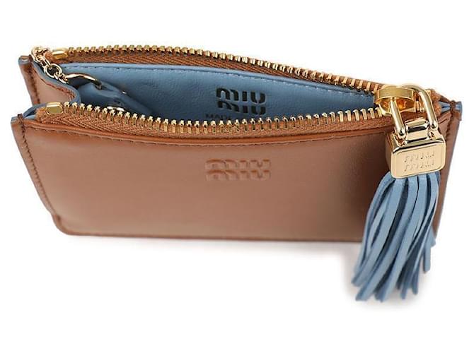 Miu Miu Lederkartenetui Braun - Ansicht 7