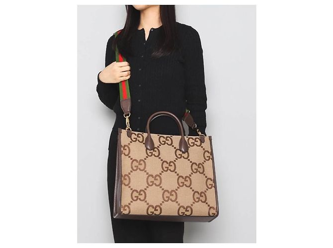 Gucci Borsa Tote Jumbo GG UKMDG - vista 10