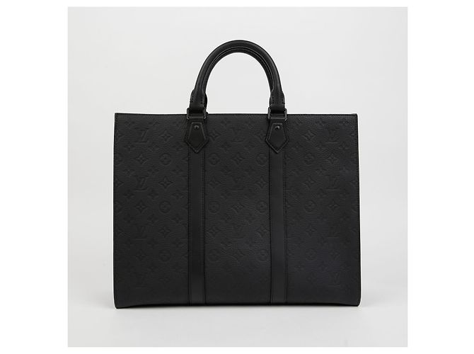 Louis Vuitton Borsa Tote a Spalla Sac Plat Nero - vista 4