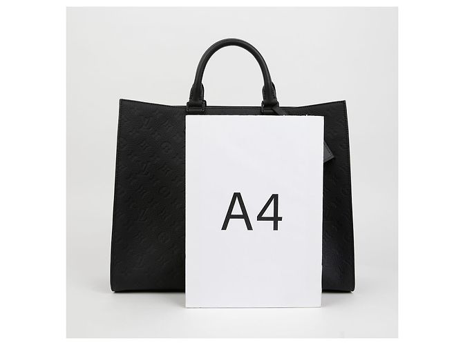 Louis Vuitton Borsa Tote a Spalla Sac Plat Nero - vista 7