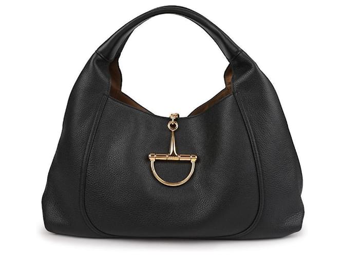 Gucci Borsa a Spalla Maxi Soft Bit Nero - vista 4