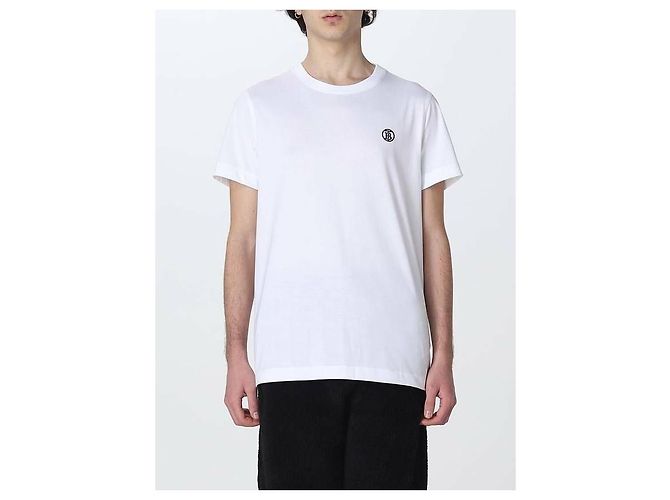Burberry Baumwoll-T-Shirt mit Monogramm-Motiv - Ansicht 4
