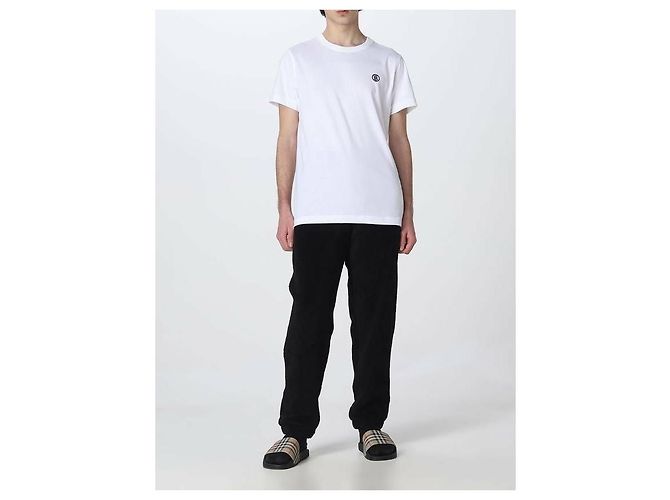 Burberry Baumwoll-T-Shirt mit Monogramm-Motiv - Ansicht 5