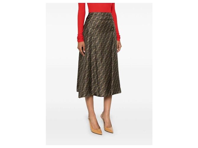 Fendi Twill-Rock Mehrfarben - Ansicht 5